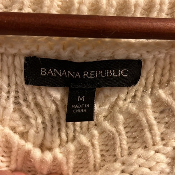 BANANA REPUBLIC women’s knit crew neck sweater size M - Picture 6 of 6